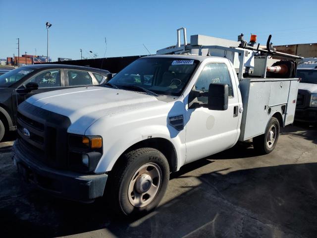 1FDSF30538EC15483 - 2008 FORD F350 SRW SUPER DUTY WHITE photo 1