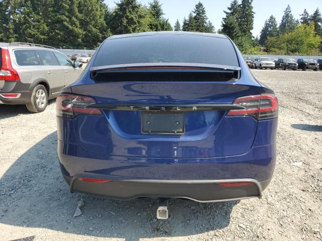 7SAXCDE58RF453527 - 2024 TESLA MODEL X BLUE photo 6