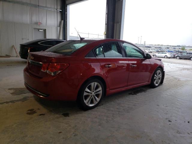 1G1PH5SC4C7358685 - 2012 CHEVROLET CRUZE LTZ RED photo 3