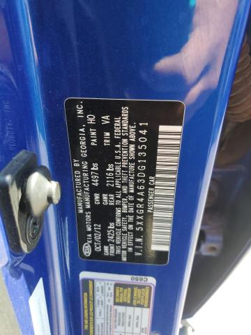 5XXGR4A63DG135041 - 2013 KIA OPTIMA SX ლურჯი ფოტო 12