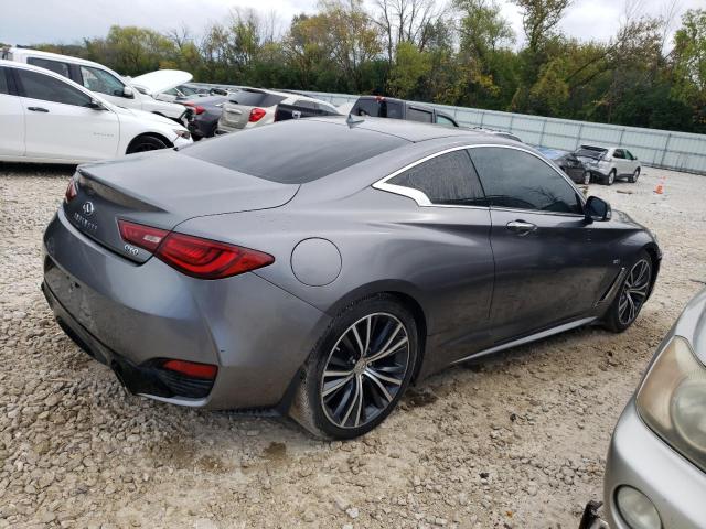 JN1EV7EK0JM341986 - 2018 INFINITI Q60 LUXE 300 GRAY photo 3