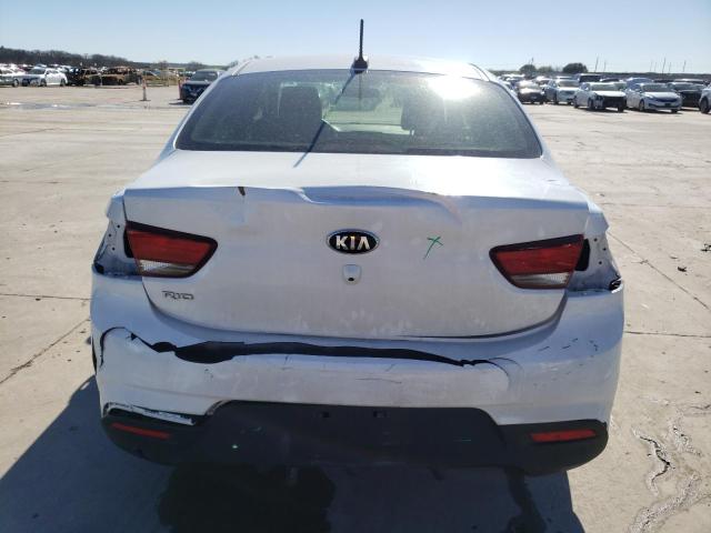 3KPA24AB1KE222546 - 2019 KIA RIO S WHITE photo 6