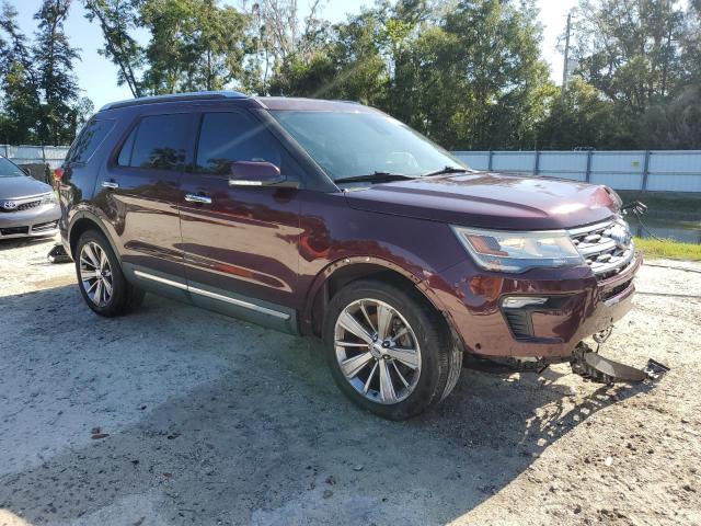 1FM5K7F84JGB15629 - 2018 FORD EXPLORER LIMITED ბურგუნდია ფოტო 4
