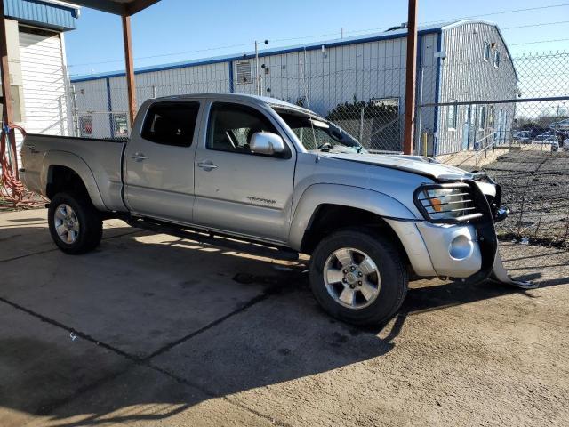 5TEMU52N75Z086393 - 2005 TOYOTA TACOMA DOUBLE CAB LONG BED SILVER photo 1