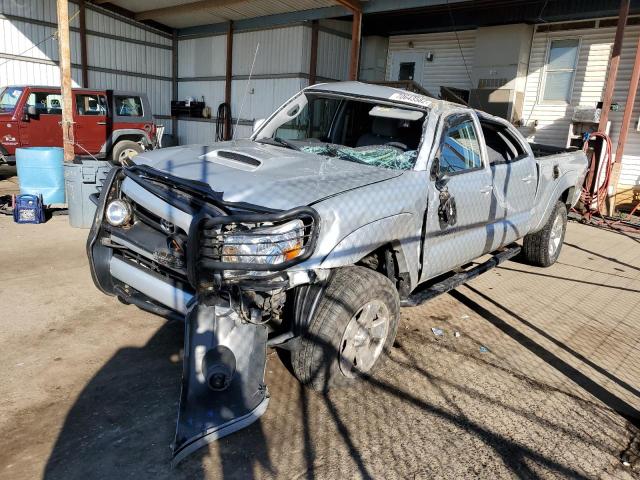 5TEMU52N75Z086393 - 2005 TOYOTA TACOMA DOUBLE CAB LONG BED SILVER photo 2