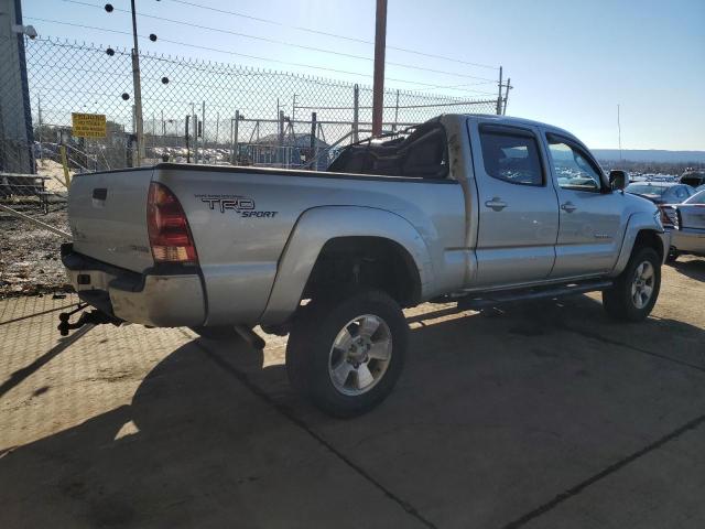 5TEMU52N75Z086393 - 2005 TOYOTA TACOMA DOUBLE CAB LONG BED SILVER photo 4
