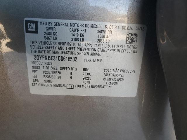 3GYFNBE31CS616582 - 2012 CADILLAC SRX PERFORMANCE COLLECTION Brązowy zdjęcie 13