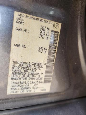 1N4AL3AP5JC160566 - 2018 NISSAN ALTIMA 2.5 灰色 照片 13