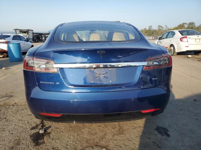 5YJSA1E22HF188555 - 2017 TESLA MODEL S BLUE photo 6