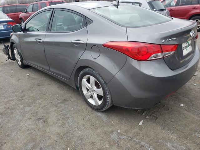 5NPDH4AE8DH206848 - 2013 HYUNDAI ELANTRA GLS GRAY photo 2