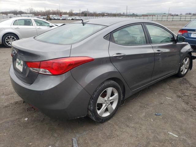 5NPDH4AE8DH206848 - 2013 HYUNDAI ELANTRA GLS GRAY photo 3