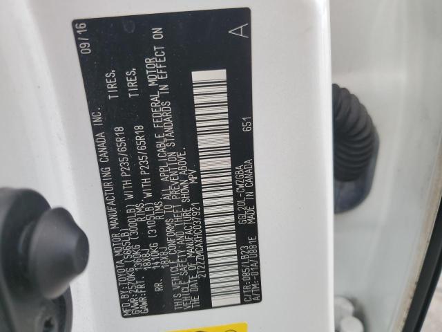 2T2ZZMCAXHC037921 - 2017 LEXUS RX 350 BASE WHITE photo 14