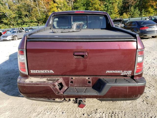 5FPYK1F47DB008107 - 2013 HONDA RIDGELINE RTS BURGUNDY photo 6