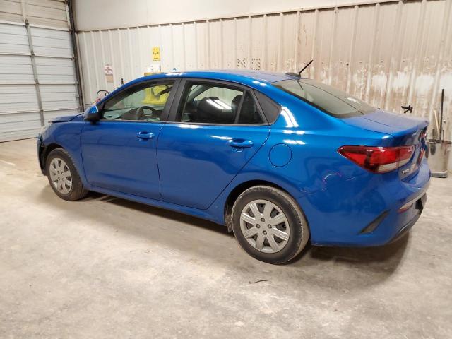 3KPA24AD4ME400406 - 2021 KIA RIO LX BLUE photo 2