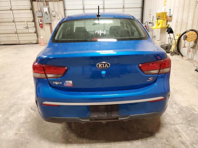 3KPA24AD4ME400406 - 2021 KIA RIO LX BLUE photo 6