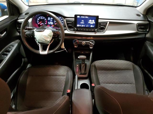 3KPA24AD4ME400406 - 2021 KIA RIO LX BLUE photo 8