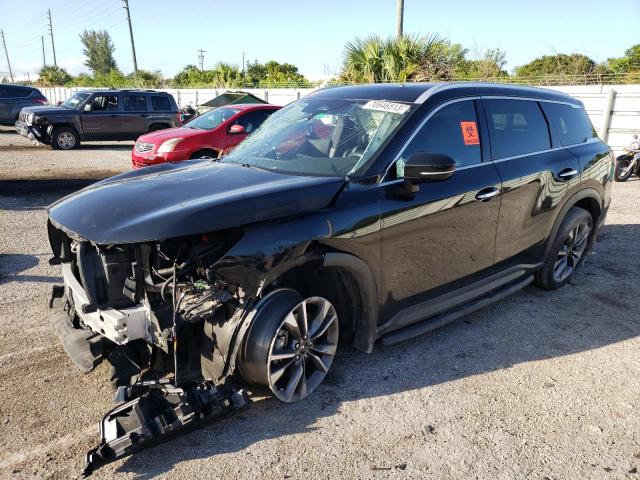 5N1DL1FR6NC334054 - 2022 INFINITI QX60 LUXE BLACK photo 1