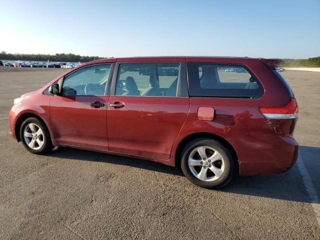 5TDZK3DC1DS384378 - 2013 TOYOTA SIENNA RED photo 2