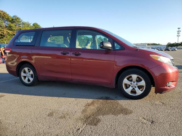 5TDZK3DC1DS384378 - 2013 TOYOTA SIENNA RED photo 4