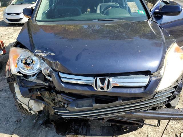 JHLRE48708C054607 - 2008 HONDA CR-V EXL BLUE photo 11