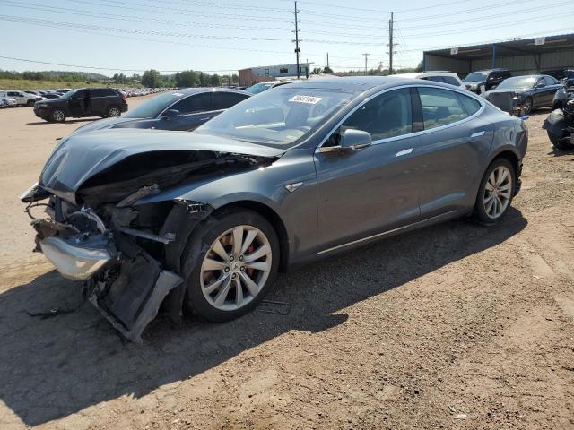 5YJSA1H15EFP39558 - 2014 TESLA MODEL S ნაცრისფერი ფოტო 1