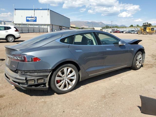 5YJSA1H15EFP39558 - 2014 TESLA MODEL S ნაცრისფერი ფოტო 3