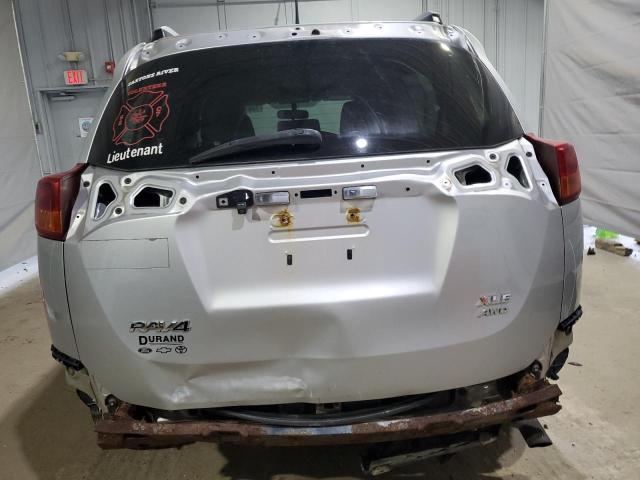JTMRFREV6DD017706 - 2013 TOYOTA RAV4 XLE 银色 照片 6
