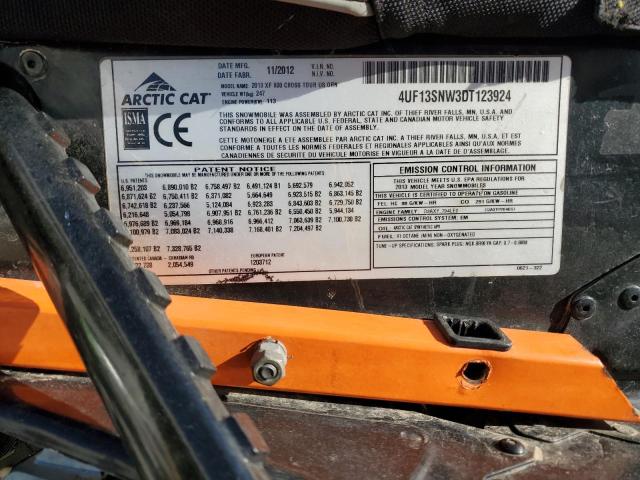 4UF13SNW3DT123924 - 2013 ARCTIC CAT SNOWMOBILE ORANGE photo 19