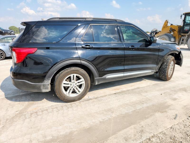 1FMSK7DH6MGA81364 - 2021 FORD EXPLORER XLT BLACK photo 3