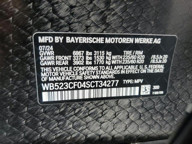 WB523CF04SCT34277 - 2025 BMW IX XDRIVE50 WHITE photo 13