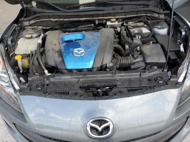 JM1BL1V81C1650023 - 2012 MAZDA 3 I GRAY photo 11