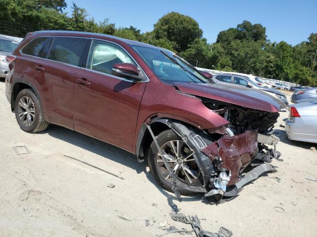 5TDJKRFH5GS326934 - 2016 TOYOTA HIGHLANDER XLE Bordo foto 4