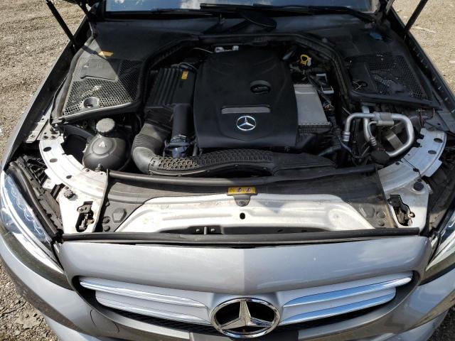55SWF4KB0GU116131 - 2016 MERCEDES-BENZ C 300 4MATIC GRAY photo 11