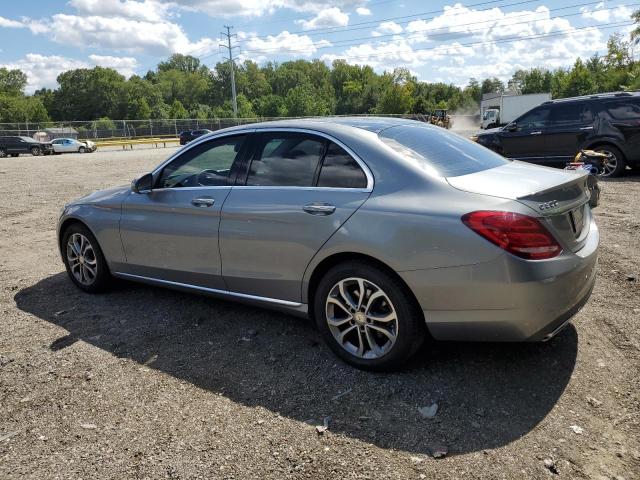 55SWF4KB0GU116131 - 2016 MERCEDES-BENZ C 300 4MATIC GRAY photo 2