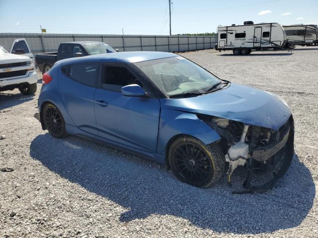 KMHTC6AE5GU260653 - 2016 HYUNDAI VELOSTER TURBO BLUE photo 4