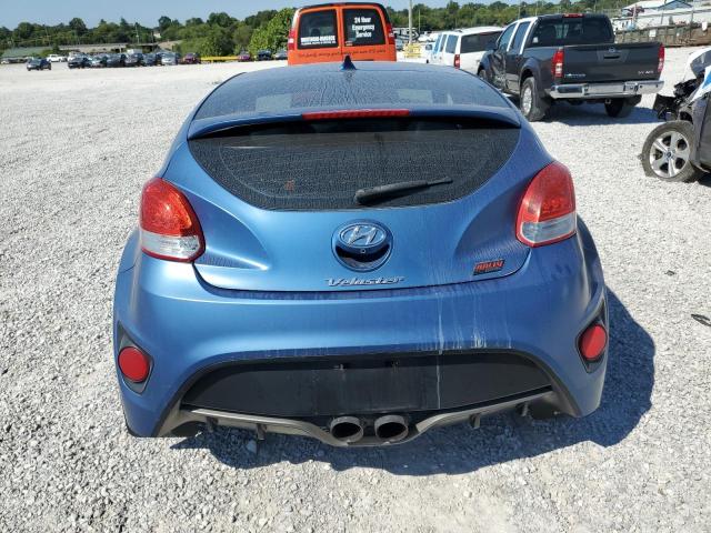 KMHTC6AE5GU260653 - 2016 HYUNDAI VELOSTER TURBO BLUE photo 6