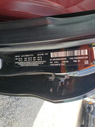 ZARFAEEN5J7583754 - 2018 ALFA ROMEO GIULIA TI Q4 BLACK photo 12