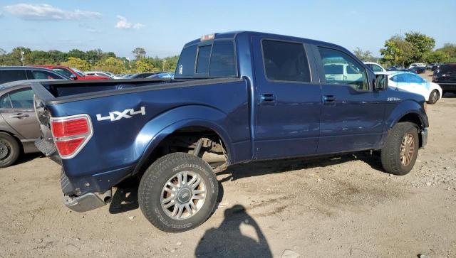 1FTFW1EV6AFD40299 - 2010 FORD F150 SUPERCREW BLUE photo 3