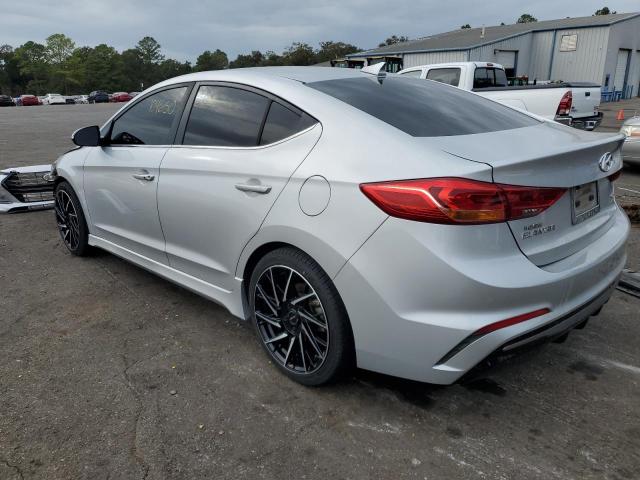 KMHD04LB7JU542109 - 2018 HYUNDAI ELANTRA SPORT SILVER photo 2