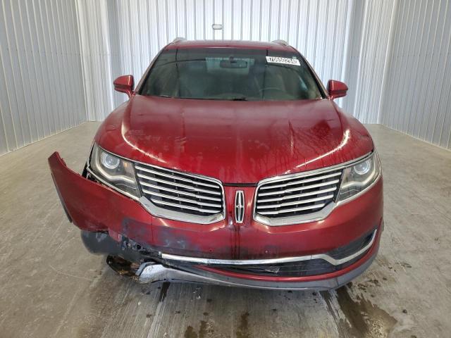 2LMTJ6JR7GBL76018 - 2016 LINCOLN MKX PREMIERE RED photo 5