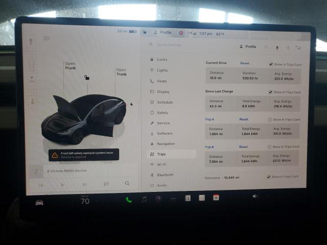 5YJ3E1EA7SF951290 - 2025 TESLA MODEL 3 GRAY photo 9