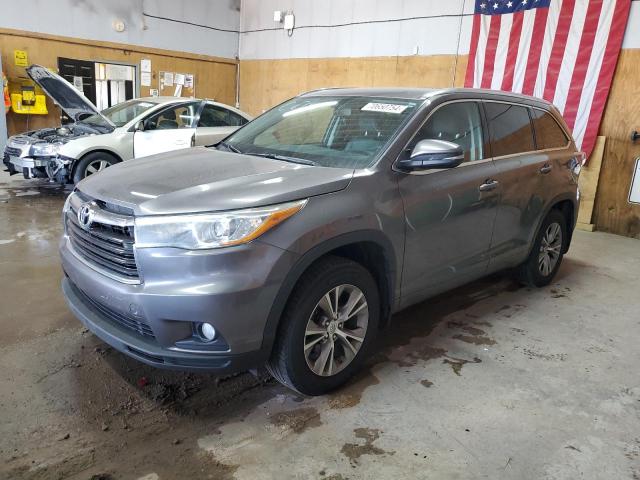 5TDJKRFH6FS176184 - 2015 TOYOTA HIGHLANDER XLE GRAY photo 1