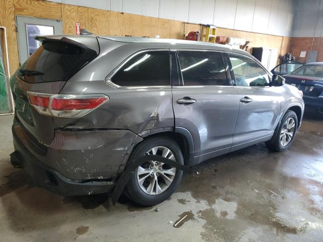 5TDJKRFH6FS176184 - 2015 TOYOTA HIGHLANDER XLE GRAY photo 3