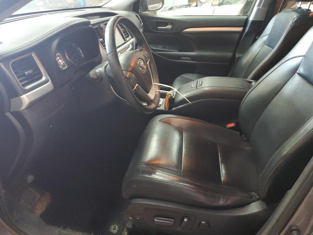 5TDJKRFH6FS176184 - 2015 TOYOTA HIGHLANDER XLE GRAY photo 7