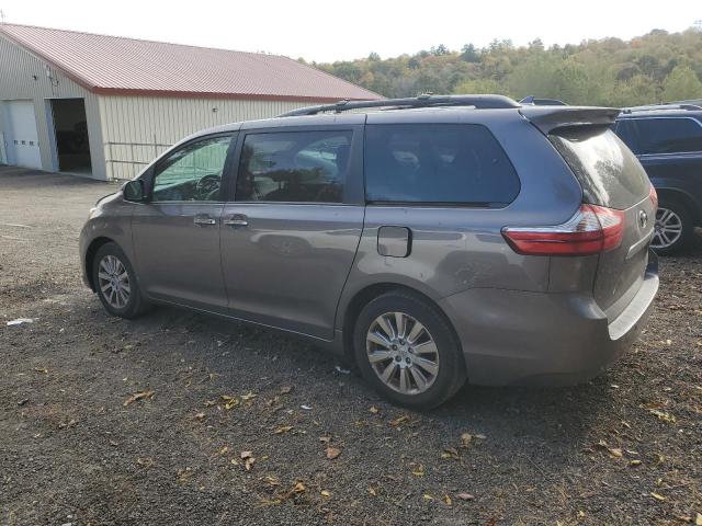 5TDDK3DC0FS103989 - 2015 TOYOTA SIENNA XLE GRAY photo 2