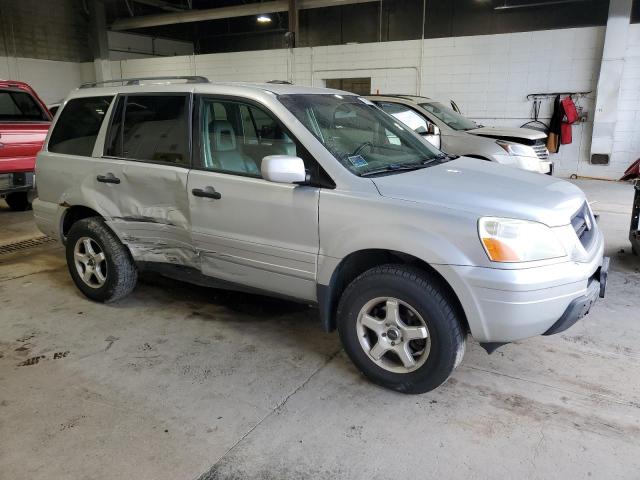 2HKYF18504H596940 - 2004 HONDA PILOT EXL SILVER photo 4