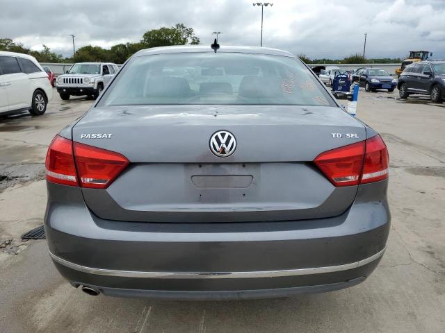 1VWCN7A30CC016764 - 2012 VOLKSWAGEN PASSAT SEL GRAY photo 6