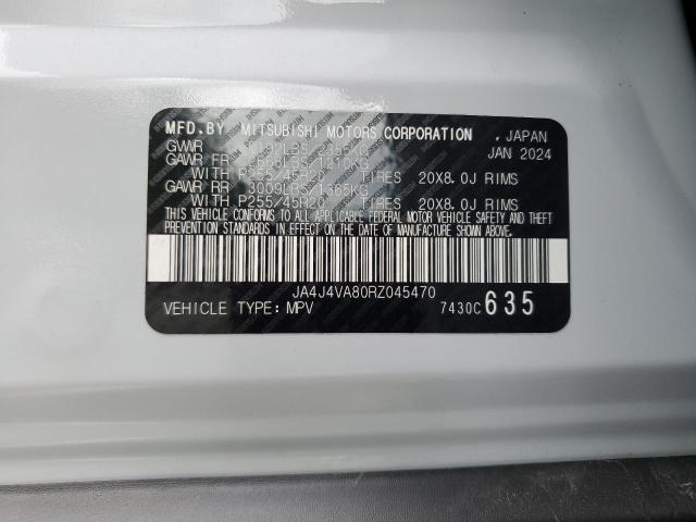 JA4J4VA80RZ045470 - 2024 MITSUBISHI OUTLANDER SE WHITE photo 13