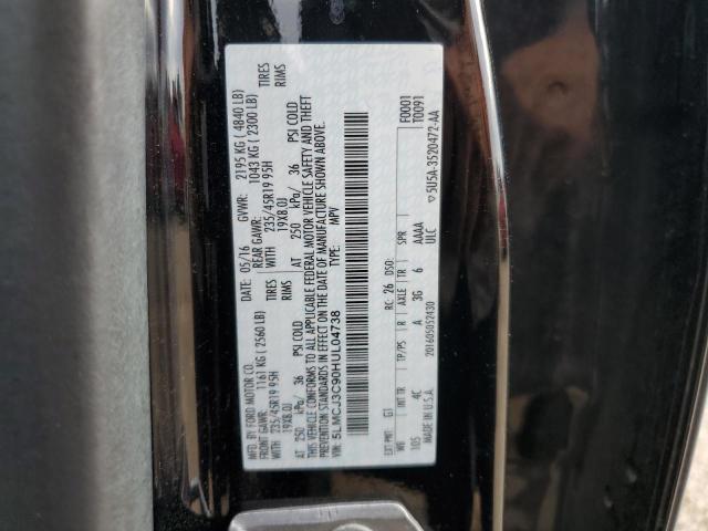 5LMCJ3C90HUL04738 - 2017 LINCOLN MKC RESERVE BLACK photo 13