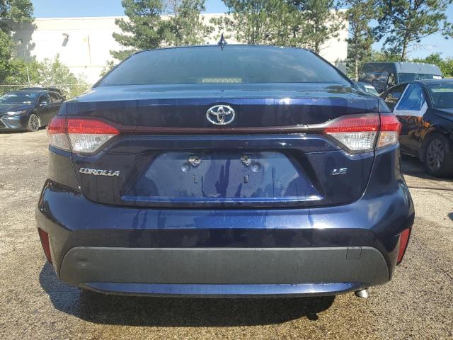 JTDEPRAE6LJ109710 - 2020 TOYOTA COROLLA LE BLUE photo 6